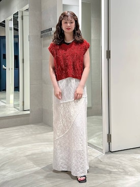 「RAGEBLUE（レイジブルー）のアイテム（アクセサリー）」を使った、理咲さん（レディース・164cm）の夏コーディネート
