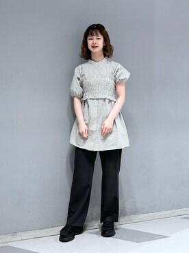 理咲さん（レディース・163cm）の夏コーディネート