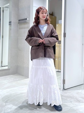 理咲さん（レディース・163cm）の冬コーディネート