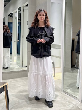 理咲さん（レディース・164cm）の春コーディネート