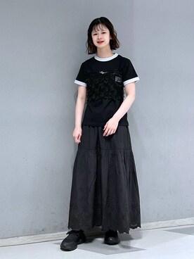 「RAGEBLUE（レイジブルー）のアイテム（キャミソール）」を使った、理咲さん（レディース・163cm）の夏コーディネート