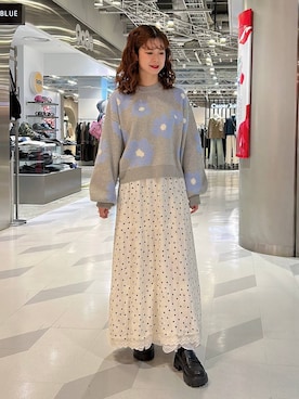 理咲さん（レディース・164cm）の冬コーディネート