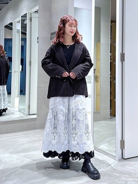 理咲さん（レディース・163cm）の冬コーディネート