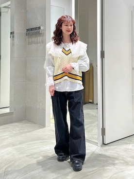 理咲さん（レディース・164cm）の春コーディネート