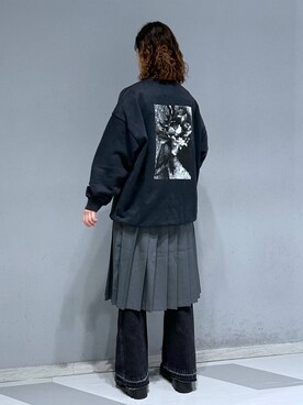 「アイテム（スウェット）」を使った、理咲さん（レディース・163cm・20代）の秋コーディネート
