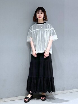 理咲さん(レディース・163cm)の夏コーディネート