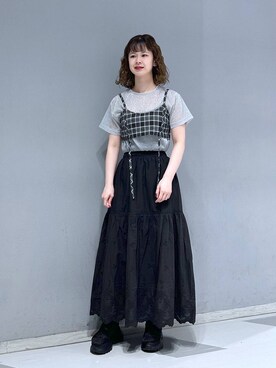 理咲さん(レディース・163cm)の夏コーディネート