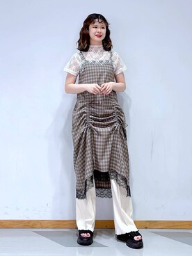 理咲さん(レディース・163cm)の夏コーディネート