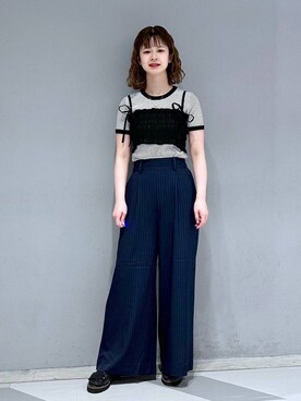 理咲さん(レディース・163cm)の夏コーディネート