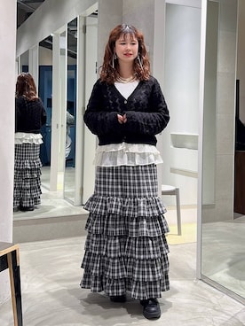 「RAGEBLUE（レイジブルー）のアイテム（アクセサリー）」を使った、理咲さん（レディース・164cm）の春コーディネート