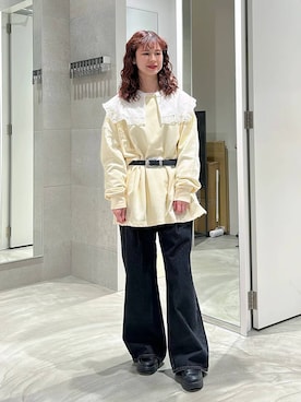 理咲さん（レディース・164cm）の春コーディネート