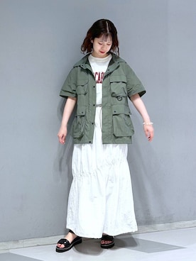 理咲さん（レディース・163cm）の夏コーディネート