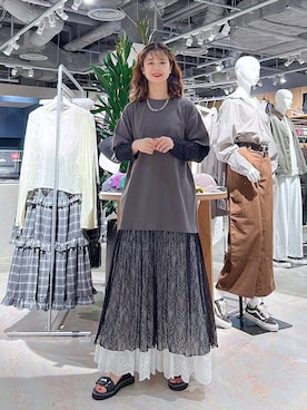 「RAGEBLUE（レイジブルー）のアイテム（アクセサリー）」を使った、理咲さん（レディース・163cm）の秋コーディネート