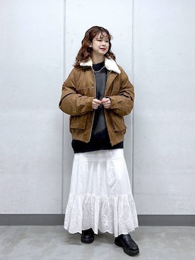 「RAGEBLUE（レイジブルー）のアイテム（アクセサリー）」を使った、理咲さん（レディース・163cm）の秋コーディネート