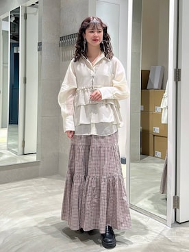 理咲さん（レディース・164cm）の春コーディネート