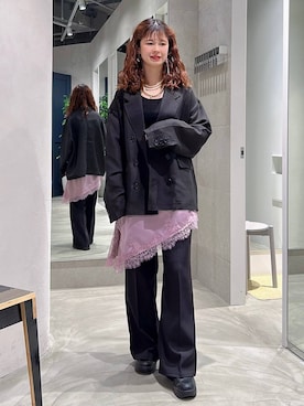 「RAGEBLUE（レイジブルー）のアイテム（アクセサリー）」を使った、理咲さん（レディース・164cm）の春コーディネート