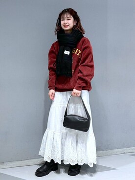 理咲さん（レディース・163cm）の冬コーディネート