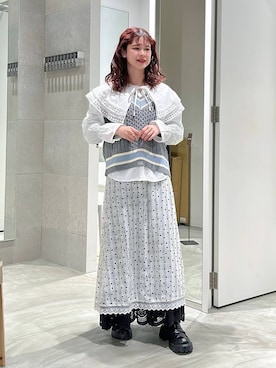 理咲さん（レディース・164cm）の春コーディネート