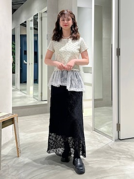 「RAGEBLUE（レイジブルー）のアイテム（アクセサリー）」を使った、理咲さん（レディース・164cm）の夏コーディネート