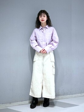 理咲さん(レディース・163cm)の春コーディネート