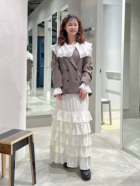 理咲さん（レディース・164cm）の春コーディネート