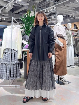 「RAGEBLUE（レイジブルー）のアイテム（アクセサリー）」を使った、理咲さん（レディース・163cm）の秋コーディネート