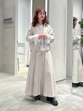 理咲さん（レディース・164cm）の春コーディネート