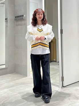 理咲さん（レディース・164cm）の春コーディネート