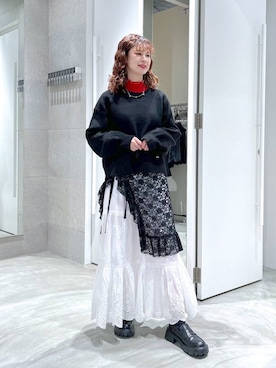 「RAGEBLUE（レイジブルー）のアイテム（ジャケット/アウター）」を使った、理咲さん（レディース・163cm）の秋コーディネート