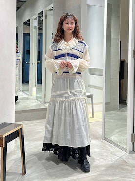 理咲さん（レディース・164cm）の春コーディネート