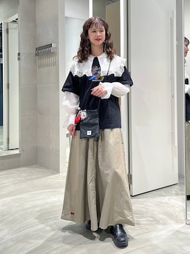 理咲さん（レディース・164cm）の春コーディネート