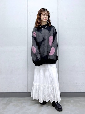 「RAGEBLUE（レイジブルー）のアイテム（アクセサリー）」を使った、理咲さん（レディース・163cm）の秋コーディネート