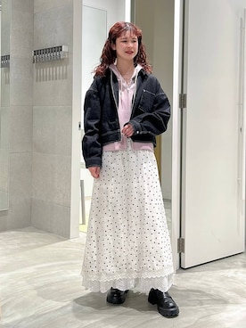 理咲さん(レディース・164cm)の春コーディネート