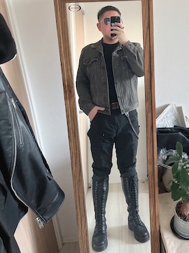 「G-STAR（ジースター）のアイテム」を使った、ss50caliberさん（メンズ・172cm）の冬コーディネート