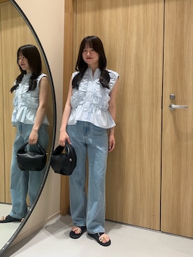 「ブルーコーデ」｜riho_lemageさん（レディース・155cm）の夏コーディネート