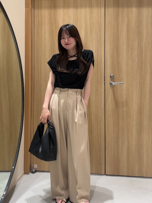 ギャザーフレンチTシャツ　カプリシュレマージュ 待望の再入荷！】ギャザーフレンチTシャツ | CAPRICIEUX LE'MAGE
