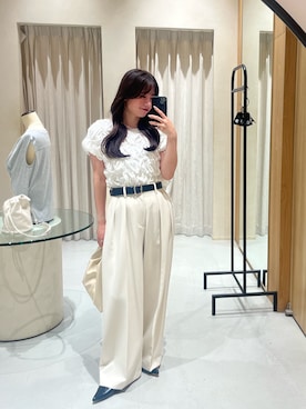 「アイテム（パンプス）」を使った、riho_lemageさん（レディース・155cm）の夏コーディネート