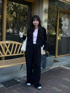 「春カラー」｜riho_lemageさん（レディース・155cm）の冬コーディネート