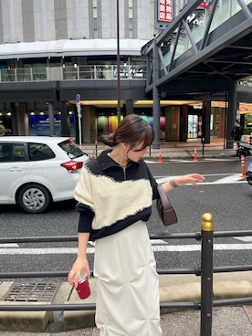 「155㎝コーデ」｜「アイテム（スカート）」を使った、riho_lemageさん（レディース・155cm）の秋コーディネート