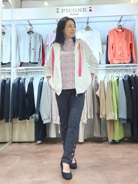 「ウエストゴム」｜BIKI JAPAN スタッフコーデさん（レディース・153cm）の秋コーディネート