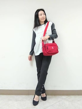 「ウエストゴム」｜BIKI JAPAN スタッフコーデさん（レディース・153cm）の秋コーディネート