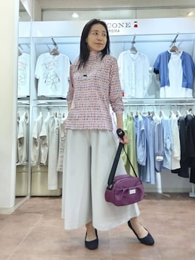 「ウエストゴム」｜BIKI JAPAN スタッフコーデさん（レディース・153cm）の秋コーディネート