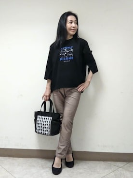 「アイテム（アウトドア/スポーツ）」を使った、BIKI JAPAN スタッフコーデさん（レディース・153cm）の秋コーディネート