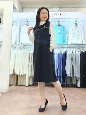 「STUDIO PICONE（スタジオピッコーネ）のアイテム」を使った、BIKI JAPAN スタッフコーデさん（レディース・153cm）の秋コーディネート