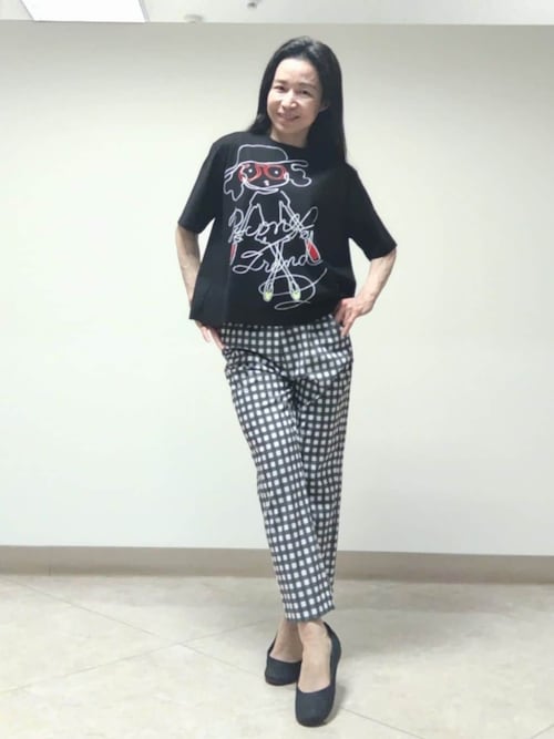 Picone チェック柄 レディースパンツ Picone CLUB パンツ 通気速乾チェック柄パンツ レディース