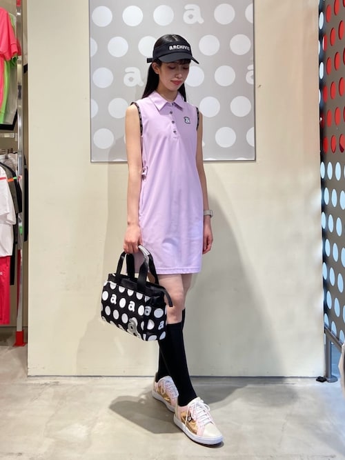 セール】<LADIES>UV速乾ポロノースリワンピース（ワンピース