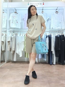 「アイテム（アウトドア/スポーツ）」を使った、BIKI JAPAN スタッフコーデさん（レディース・153cm）の秋コーディネート