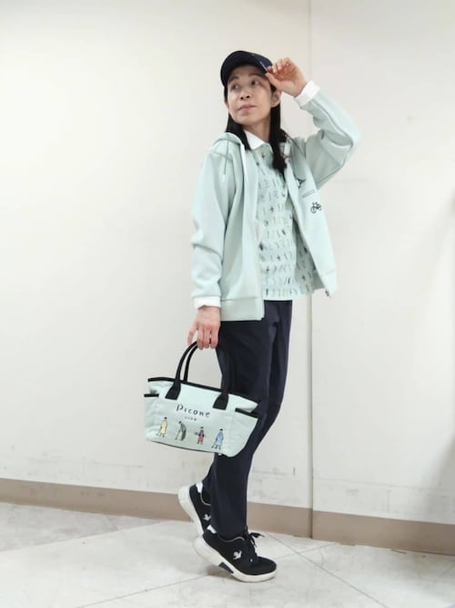 PICONE CLUB ストライプ バイザー セール】ストライプ柄刺繍バッグ（ゴルフグッズ）｜Picone CLUB