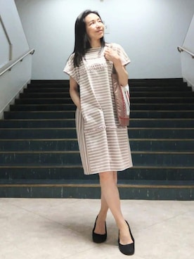 「STUDIO PICONE（スタジオピッコーネ）のアイテム」を使った、BIKI JAPAN スタッフコーデさん（レディース・153cm）の夏コーディネート