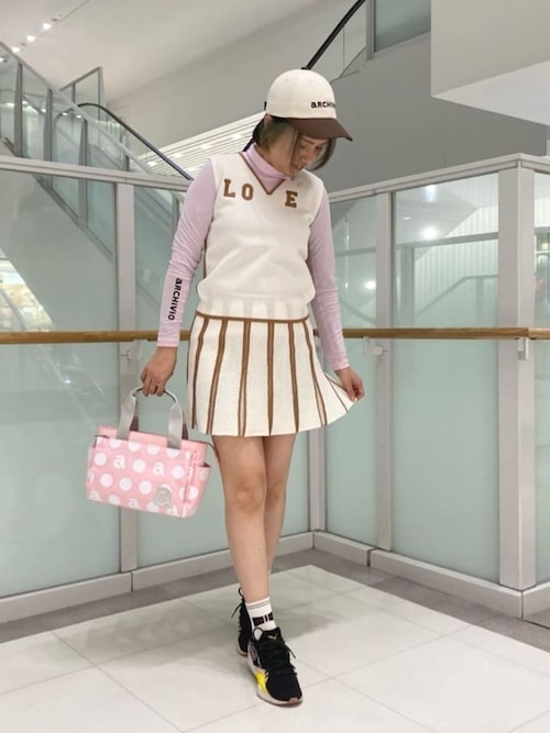 LADIES>'LOVE'バックメッシュベスト（ベスト）｜archivio
